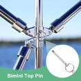 thumbnail image 5 of Uxcell 2-Pack Quick Release Pins, 1/4"(6mm) Diameter, 1.06"(27mm) Usage Length Bimini Top Pin W/Lanyard & Screws, 1.57"(40mm) Long Hardware Pins, 5 of 6