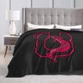 thumbnail image 4 of Suny A Cortland Logo Fleece Blanket, Very Soft Microfiber Flannel Blanket for Couch Warm and Cozy for All Seasons, Black, 4 of 6
