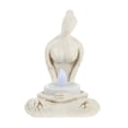 thumbnail image 1 of 1 juego de candelabros de oración religiosa occidental, adorno de resina con forma de ángel y chica yoga., 1 of 5