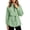 Green-shirts, variant on Aezemi Women Half Zip Shirts Loose Fit Collared Drawstring Elastic Waist Fashion Sports Outdoor Blouses Winter Fall Baggy Workout Exercise Dressy Work Pullover Tops L