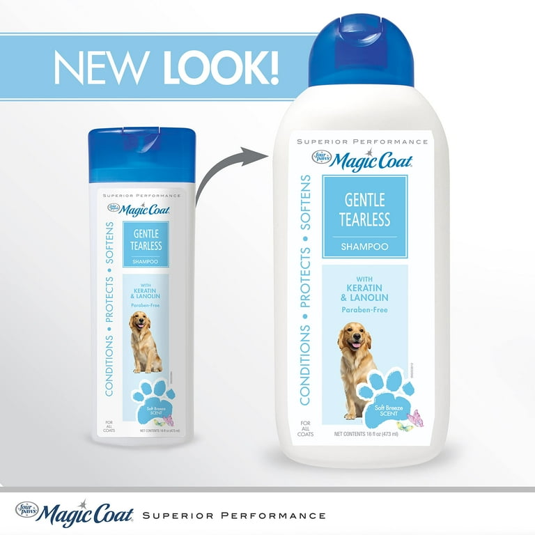 Four paws magic coat gentle tearless shampoo 16 oz bottle