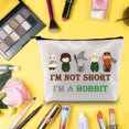 thumbnail image 3 of LEVLO Hobbit Movie Cosmetic Bag Hobbit Fans Gift I'm Not Short I'm a Hobbit Makeup Zipper Pouch Bag Hobbit Power Gift, 3 of 4