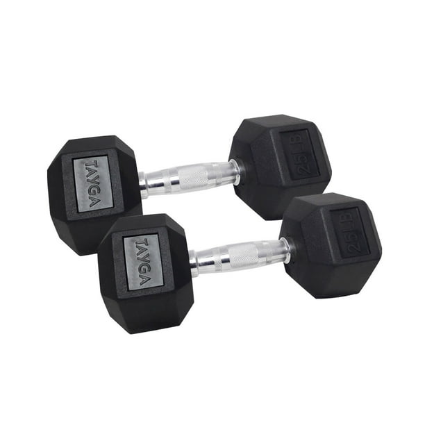 Par Mancuernas Hexagonales Tayga 25 Lb