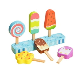 Wooden Ice Cream Truck Playset 28 pcs Magnetic Sweet Treats Learning Toy for Toddlers Age 2 4 Walmart