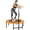 Orange, variant on Soozier 39" Mini Exercise Trampoline Indoor Fitness Rebounder, Orange