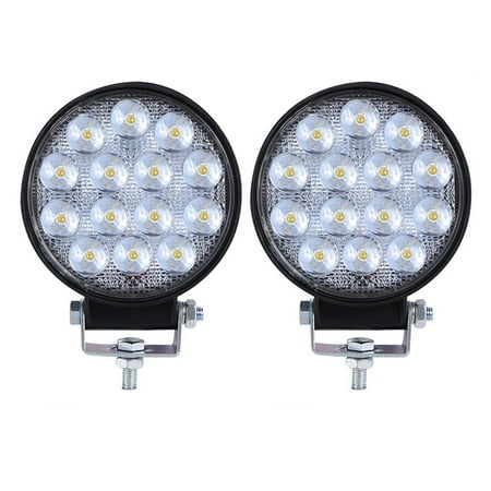 

BESTHUA Round LED Work Lights | 140W Spot Driving Fog Light Off Road Led Lights Bar with Adjustable Mounting Bracket | Driving Lamp for Truck Boat SUV Car Accessories