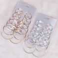 thumbnail image 4 of 6 Paires de Boucles d'Oreilles Créatives en Alliage, 4 of 6