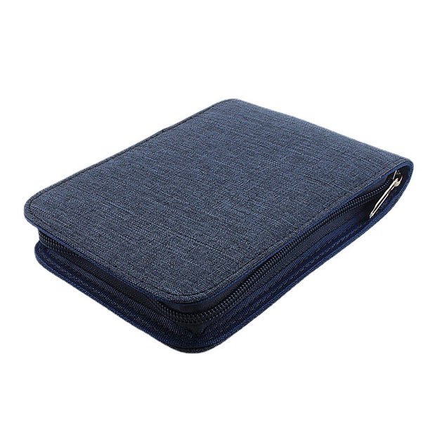 Bolsa de almacenamiento para bolígrafos, 10/24/48 cuadrículas, sencilla, impermeable, a prueba de polvo, caja para bolígrafos, lona de almacenamiento múltiple, multifuncional