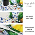 thumbnail image 4 of Waterproof Outdoor Tablecloth with Umbrella Hole for Rectangle Table 60x84inch Lemon Patio Table Cloth with Zipper, 4 of 5