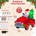 thumbnail image 4 of Thuodo Papá Noel inflable para decoración exterior, 2 m, con LED, 4 of 7