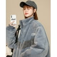 thumbnail image 4 of Niepce Inc Zip Up Women Streetwear Jacket, 4 of 6