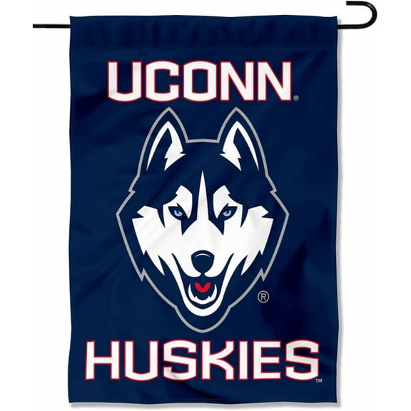 UCONN Double Sided Garden Flag and Yard Banner