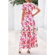 thumbnail image 2 of Vestido largo PRETTYGARDEN para mujer con estampado floral bohemio de verano, 2 of 9