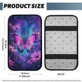 thumbnail image 5 of Yuyamidu Purple Butterfly Car Center Console Cover Sunflower Armrest Cover for Car Truck Van Easy to Install Auto Arm Rest Cover Car Accessories with Elastic Bands, 5 of 7