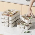 thumbnail image 1 of Xihbxyly Caja de Almacenamiento para Cocina, Diseño Compacto, Divisor Transparente para Una Fácil Organización, Material Duradero, Organizador para Refrigerador y Despensa, Preserva La Frescura, 9 Co, 1 of 7