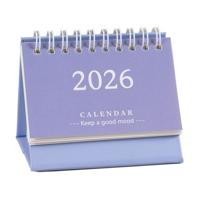 Notebook with Calendar 2026 Mini Calendar Desktop Notebook Decoration Cute Fresh English Calendar