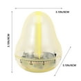 thumbnail image 5 of 1 Pc 60 Minutes Mechanical Timer Household Timer Kitchen Reminder (Yellow), 5 of 9