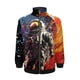 thumbnail image 4 of Chaqueta con cremallera y estampado 3D de astronauta para hombre, chaqueta holgada informal de manga larga con estampado de lobo colorido, abrigo para niños de calle, 4 of 5