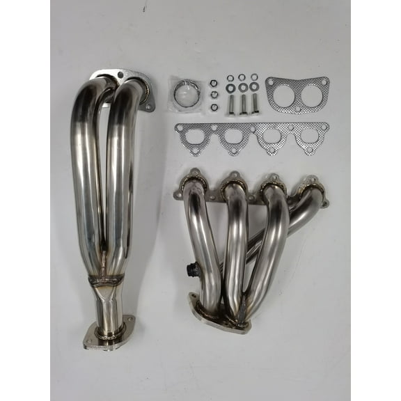 For 1988-2000 Honda Civic D15 D16 D-Series Stainless 4-2-1 Header 2 Piece Set