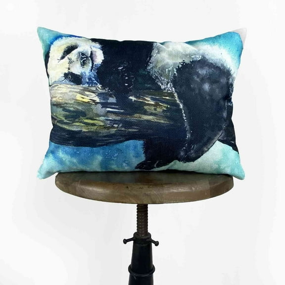 Panda | Pillow Cover | 16 x 12 | Panda Bear | Home Decor | Animal Lover Decor | Room Decor | Throw Pillows | Couch Pillows | Sofa Pillows