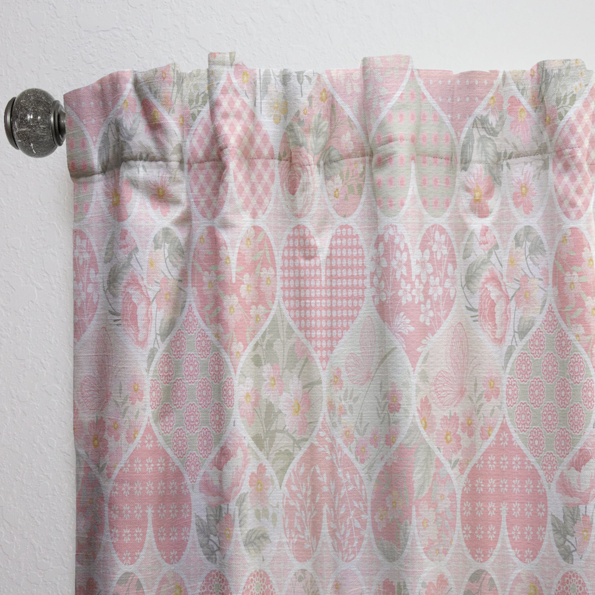 Designart 'Blossom Pink XXIII' Modern Curtain Panel