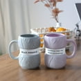 thumbnail image 5 of Chanana Knitting Gift Mug With Realistic Yarn Detailing, Funny Crochet Themed Gift for Her, Birthday Or Mother's Day Gift For Her, Pink, 5 of 7