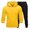 YellowB&25^0709K, variant on Fabrcox Sweatsuits for Men 2 Piece Unisex Fleece Mens Joggers and Hoodie Set Causal Athletic Workout Sweatshirt Joggers Track Suits Beige S