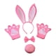 thumbnail image 2 of 4x conjunto de disfraces de para niños adultos, lindos accesorios de disfraces de animales, diadema con orejas de conejo, guantes, pajarita y, 2 of 8