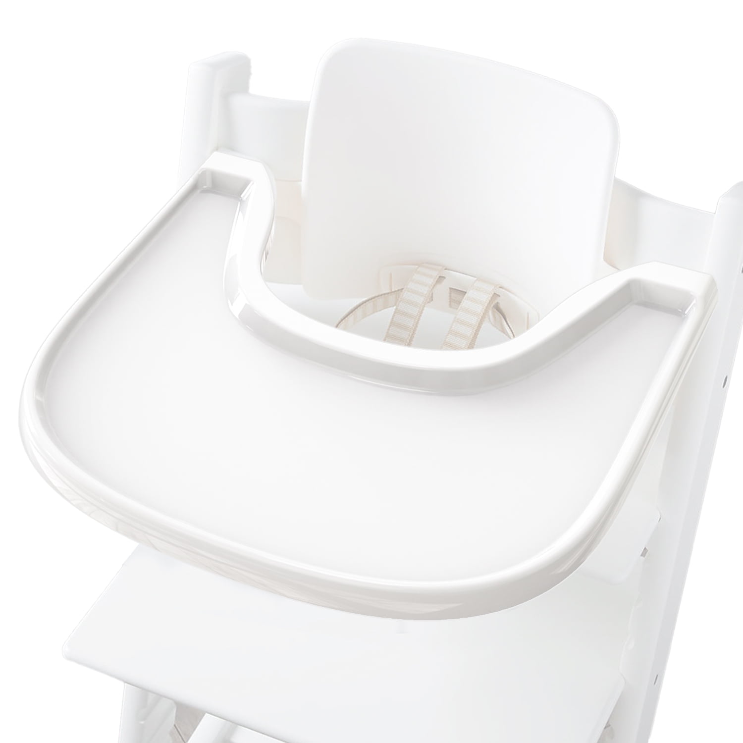 Tripp Trapp High Chair: Complete White with Silver Stars Cushion & Tray -  Perfect for Kids! - Bellaboo