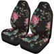thumbnail image 1 of Juego de 2 fundas de asiento de coche ABPHQTO bordado colorido tendencia Floral rosas Universal Auto asientos delanteros, 1 of 4