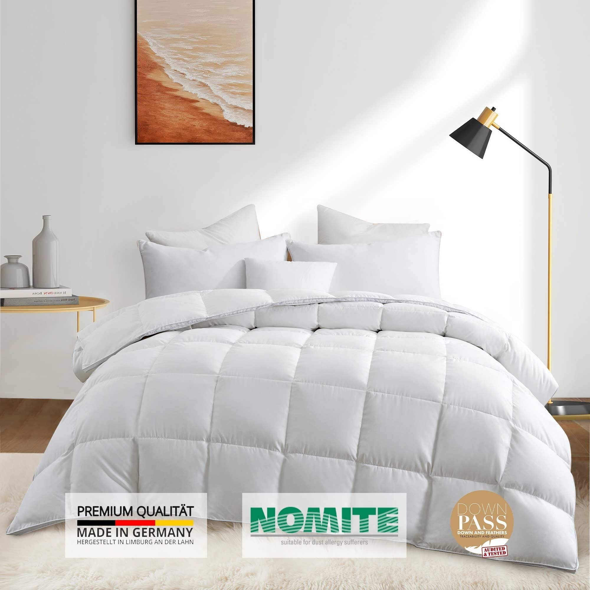 Puredown 800 Fill Power European White Down Bedding Comforter