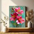 thumbnail image 6 of Elegant Pink Lily Flowers Canvas Print, Modern Floral Painting, Home Room Wall Art, 6 of 8
