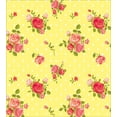 thumbnail image 3 of Ambesonne Rose Duvet Cover Set, Old Fashioned Feminine, 2-Calking, Yellow Coral Green, 3 of 3