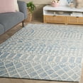 thumbnail image 2 of SAFAVIEH Blossom Aspen Geometric Wool Area Rug, Blue/Ivory, 6' x 6' Square, 2 of 11