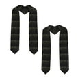 thumbnail image 2 of Logiee Star Silver Glitter Print Unisex Adult Graduation Stole Shawl 72" Long for Academic Commencements Shawl-Sharp Corner, 2 of 7