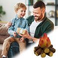 thumbnail image 4 of Bonfire Battery Powered LED Night Light Flame Table Lamp For Home Decoration Realistic Flame Effect Mini Bonfire Light For Bedroom Projector Light Blanket for Home Tall Light 20th Birthday Decorations, 4 of 4