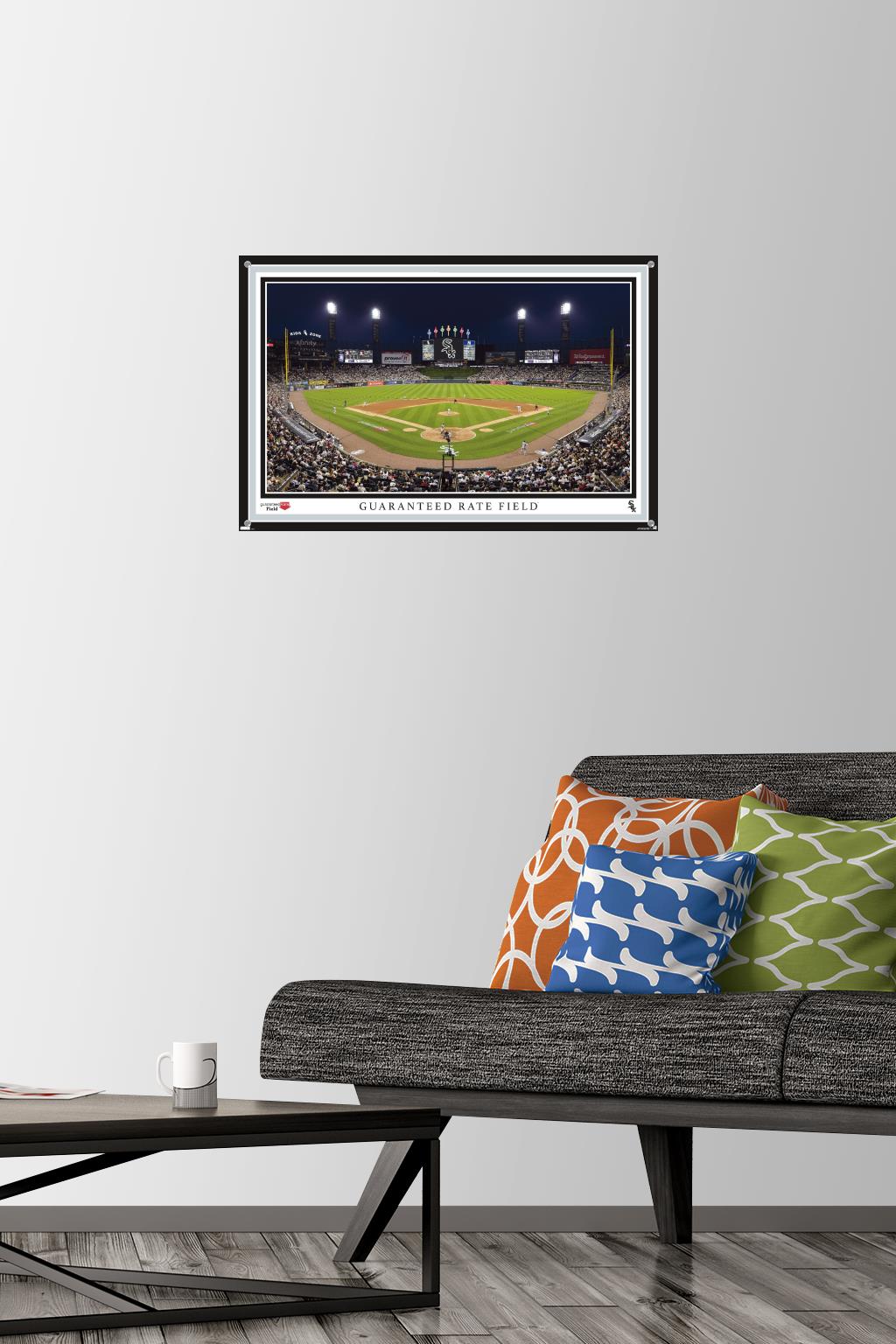 MLB Chicago White Sox - Guaranteed Rate Field 22 Wall Poster with Push Pins, 14.725" x 22.375"