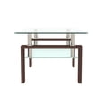 thumbnail image 5 of Rectangular glass coffee table - Transparent modern design -Suitable for the center of the living room, 5 of 11