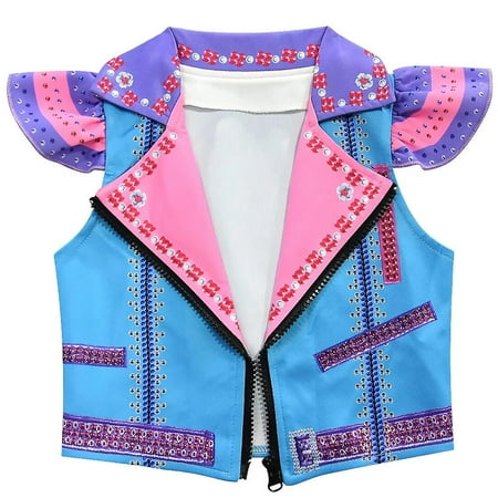 

Halloween Birthday Party 17-year-xiao Loli Singer Jojo Siwa Set Girls Full Sleeveless Jacket Vest Dress Girls Cosplay Clothes