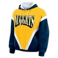 thumbnail image 2 of Women's WEAR by Erin Andrews  Gold/Navy Denver Nuggets Colorblock Full-Zip Hoodie Windbreaker Jacket, 2 of 5
