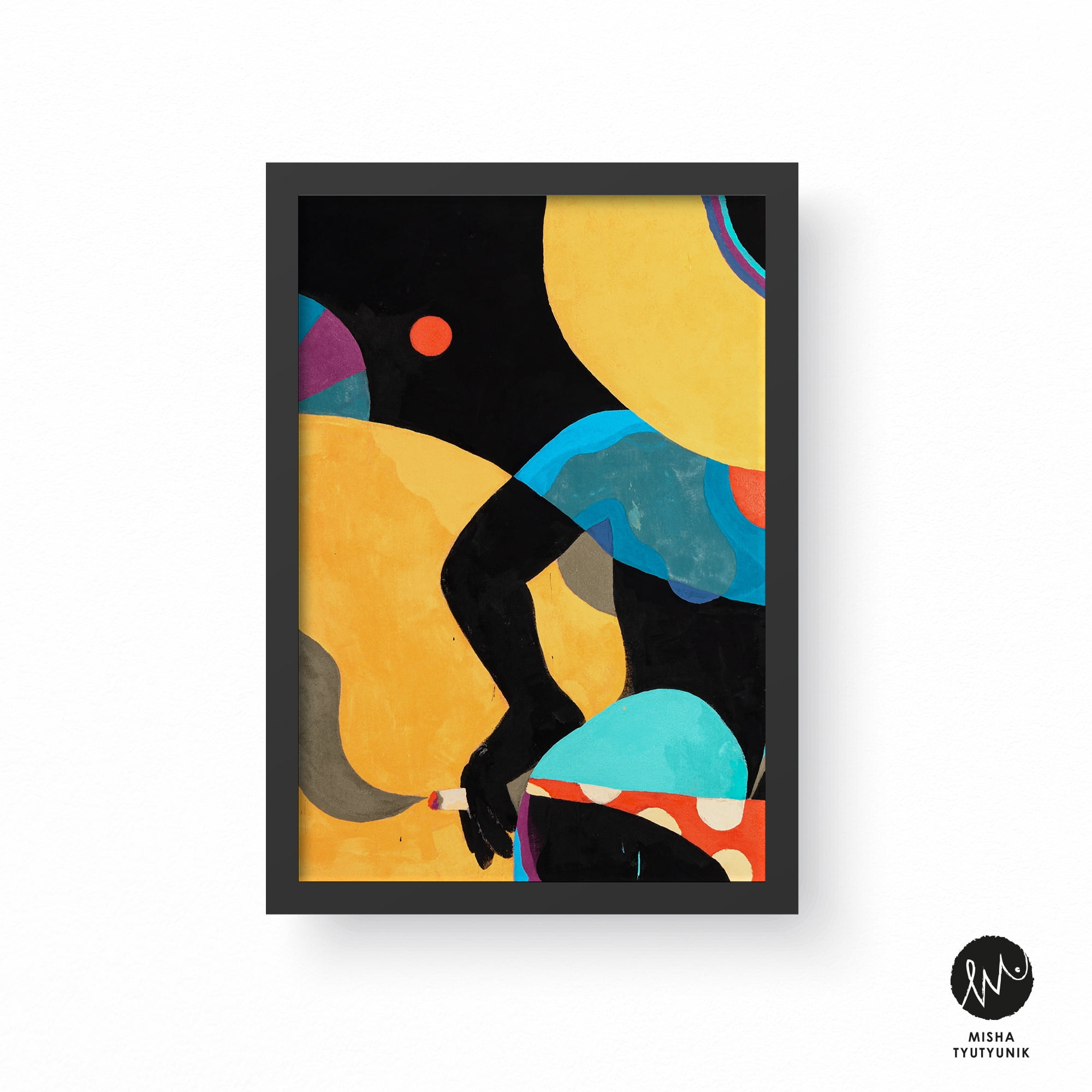 Well Woven x Misha Tyutyunik The Sunday Jungle Collection Life's a Beach Modern Abstract Multi 5'3" x 7'3" Area Rug