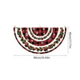 thumbnail image 3 of HomeKingdee Christmas Red and Black Buffalo Plaid Bunting Fan Flag for Outside Plaid Xmas Trees Hanging Flag Banner Pleated Buntings for Christmas Garden Decor, 3 of 6