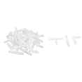 thumbnail image 1 of Claro plástico blanco de pescado  de aire Tubería Manguera conector en T abrasivas 30 PC, 1 of 1