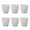 White, variant on YAHHU 6pcs Plastic Flower Plant Pots Gardening Container with Drainage Holes for Home Balcony Garden, White, 4.8 inches / 12.2 cm