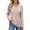 F Apricot, variant on UVN V Neck Blouses for Women Button Long Sleeve Shirts Dressy Casual Fall Sweaters Tunic Tops