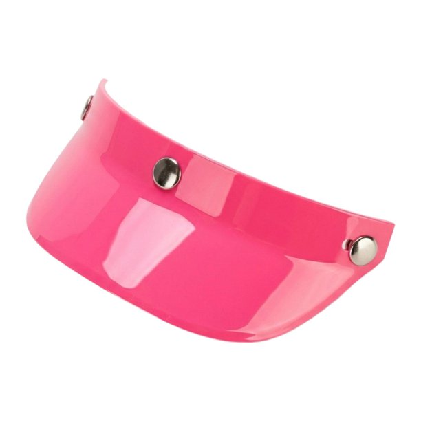 Visera solar de burbuja con 3 broches para casco de moto Rosa
