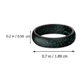 thumbnail image 2 of MERRYHAPY 4Ud Anillos De Silicona Con Purpurina Y Flexible Para Actividades Deportivas, 2 of 7