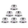 thumbnail image 2 of Wanyifa Titanium Flange Head Metal Lock Nut M6 M8 M10 M12 for Motorcycle Cars,M12 Pitch 1.25mm,Silver,6 Pcs, 2 of 7