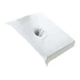 thumbnail image 2 of Dalazy Confortable Coton SPA Demi-Table Couverture Salon de Beauté Lit Trou Serviette Blanc 50x70cm 1Set, 2 of 6