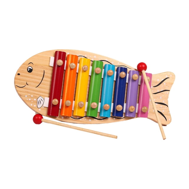 Regalos del Día de San Valentín para niños juguete Musical colorido superficie lisa música enseñanza habilidades motoras 8 notas Glockenspiel xilófono perfke niños xilófono